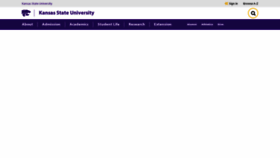 What K-state.edu website looks like in 2024 