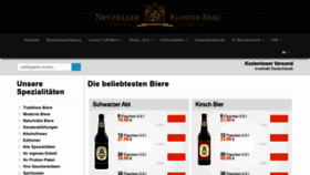 What Klosterbrauerei.com website looks like in 2024 