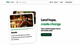 What Kiva.org website looks like in 2024 