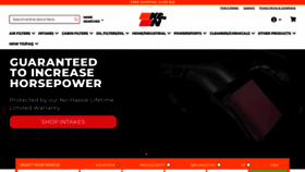 What Knfilters.com website looks like in 2024 
