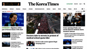What Koreatimes.co.kr website looks like in 2024 