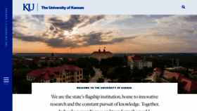 What Ku.edu website looks like in 2024 