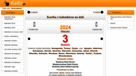 What Kalbi.pl website looks like in 2024 