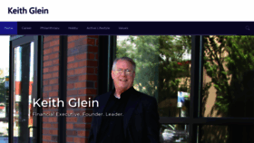 What Keithglein.com website looks like in 2024 