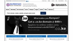 What Kenyawebexperts.com website looks like in 2024 