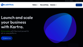 What Krtra.com website looks like in 2024 