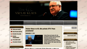 What Klaus.cz website looks like in 2024 