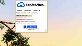 What Kepfeltoltes.eu website looks like in 2024 