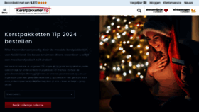 What Kerstpakkettentip.nl website looks like in 2024 