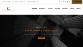 What Kadimhukuk.com.tr website looks like in 2024 