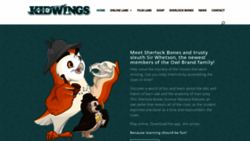 What Kidwings.com website looks like in 2024 