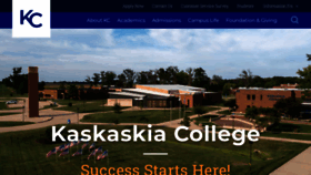 What Kaskaskia.edu website looks like in 2024 