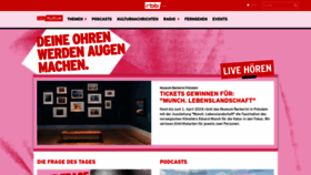 What Kulturradio.de website looks like in 2024 