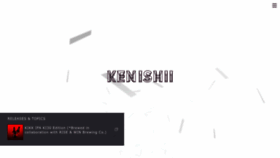 What Kenishii.com website looks like in 2024 