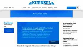 What Kuenselonline.com website looks like in 2024 