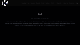 What Krnl.vip website looks like in 2024 