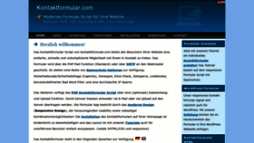 What Kontaktformular.com website looks like in 2024 