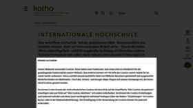 What Katho-nrw.de website looks like in 2024 