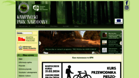 What Kampinoski-pn.gov.pl website looks like in 2024 