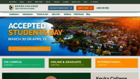 What Keuka.edu website looked like in 2024 (1 year ago)