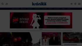 What Kronika.ro website looked like in 2024 (2 years ago)