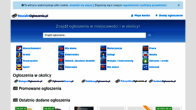 What Koszalinogloszenia.pl website looks like in 2024 