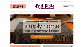 What Knitpicks.com website looks like in 2024 