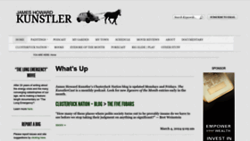 What Kunstler.com website looks like in 2024 