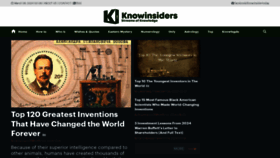 What Knowinsiders.com website looks like in 2024 