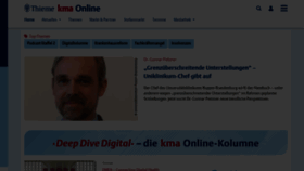 What Kma-online.de website looks like in 2024 