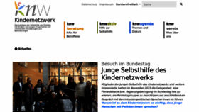 What Kindernetzwerk.de website looks like in 2024 