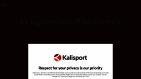 What Kalisport.com website looks like in 2024 