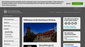 What Kaiserburg-nuernberg.de website looks like in 2024 