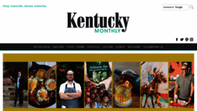 What Kentuckymonthly.com website looks like in 2024 