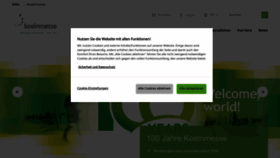What Koelnmesse.de website looks like in 2024 