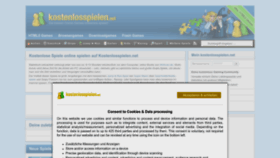 What Kostenlosspielen.net website looks like in 2024 