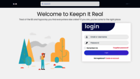 What Keepnitreal.net website looks like in 2024 