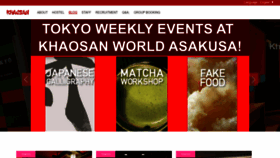 What Khaosan-tokyo.com website looks like in 2024 