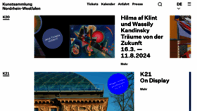 What Kunstsammlung.de website looks like in 2024 