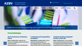 What Kzbv.de website looks like in 2024 