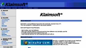 What Klaimsoft.com website looked like in 2011 (14 years ago)
