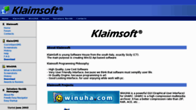 What Klaimsoft.com website looked like in 2011 (13 years ago)