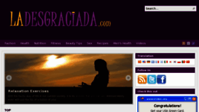 What Ladesgraciada.com website looked like in 2011 (12 years ago)