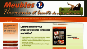 What Leclerc-meubles.com website looked like in 2011 (12 years ago)