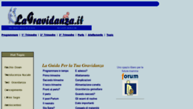 What Lagravidanza.it website looked like in 2011 (12 years ago)