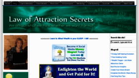 What Lawofattractionsecrets.com website looked like in 2011 (12 years ago)