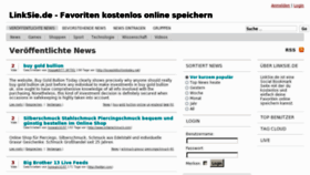 What Linksie.de website looked like in 2011 (12 years ago)