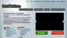What Losetrader.de website looked like in 2011 (12 years ago)