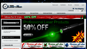 What Lasersman.com website looked like in 2012 (12 years ago)