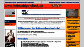 What Lottozahlen-check.de website looked like in 2012 (12 years ago)